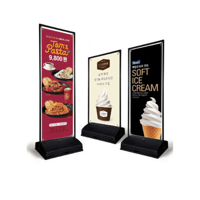 PLATINUM OUTDOOR FREESTANDING BANNER