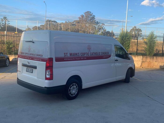 Vehicle signage printing